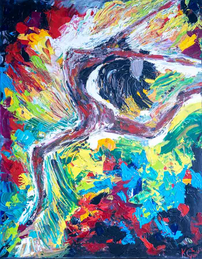 Colorful Abstract artwork by Latvia Artist Karina Garbuzova