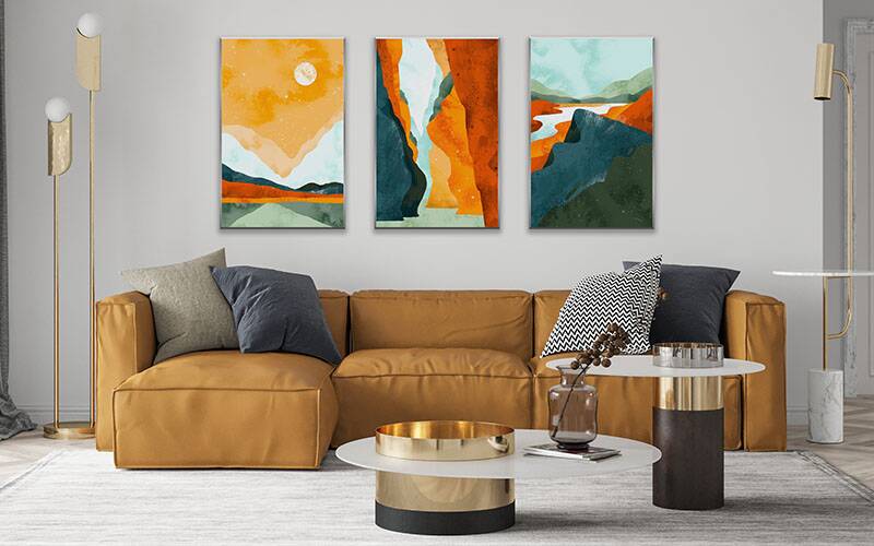 Vibrant and durable metal print artwork