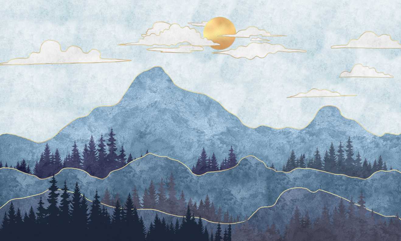 Mountains with Trees