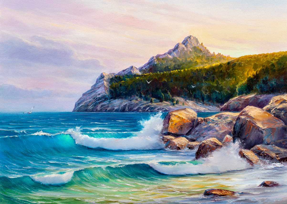 Rocks on the shore