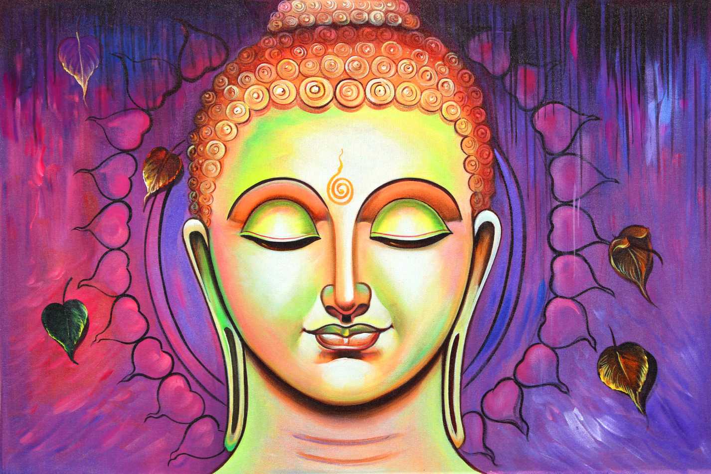 Spiritual Lord buddha meditating