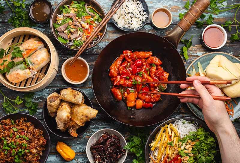 Assorted Chinese Food
