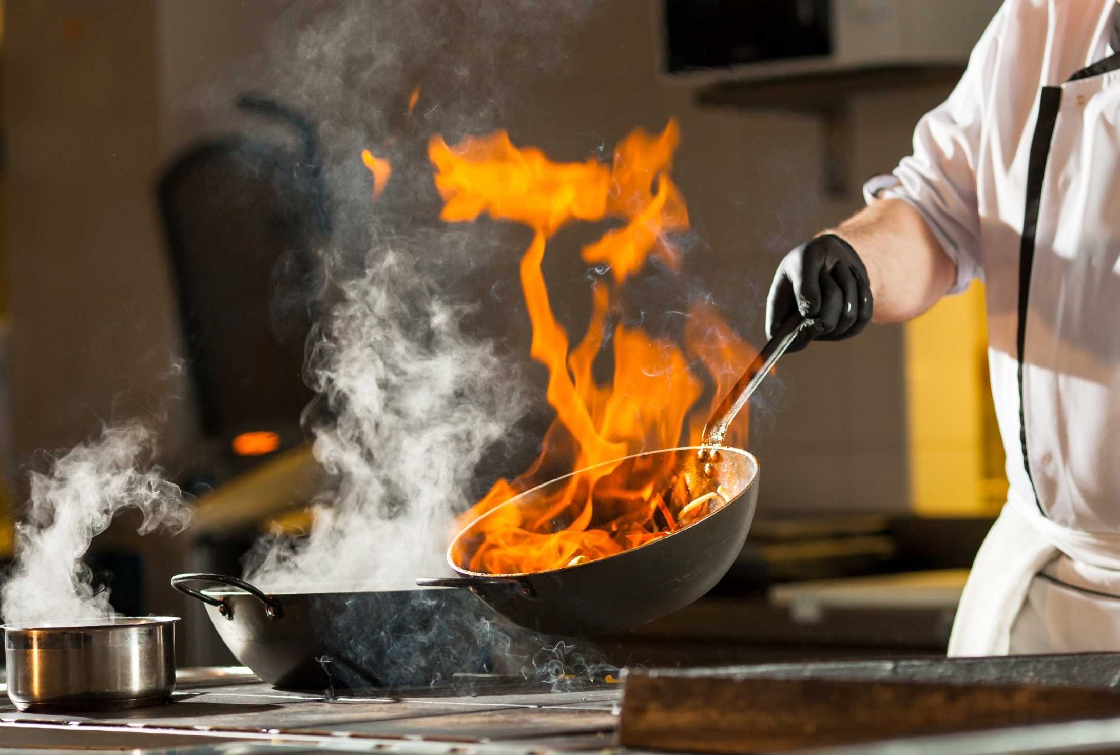 Cook Making Dinner