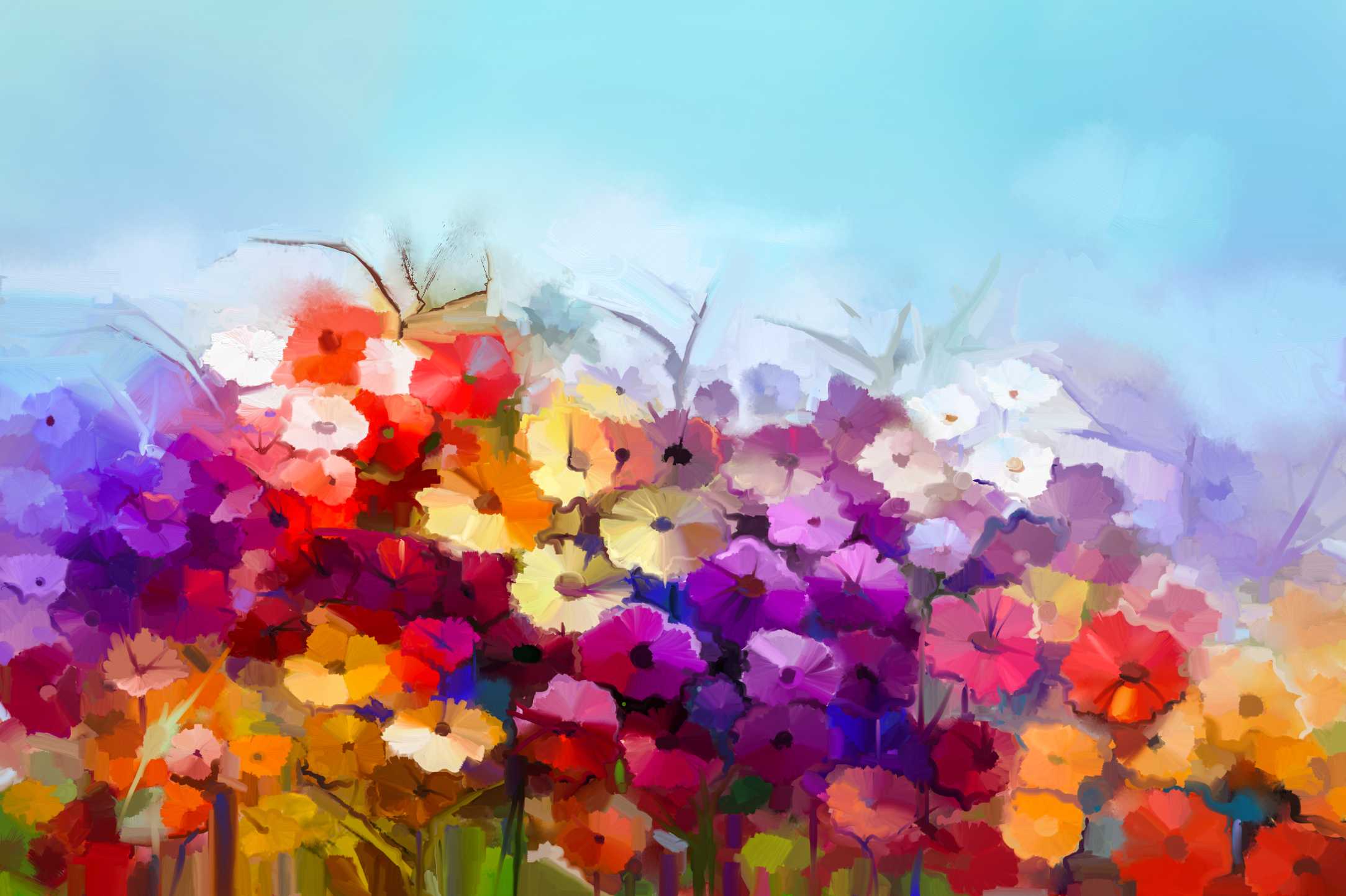 Multi Color Flowerc 2
