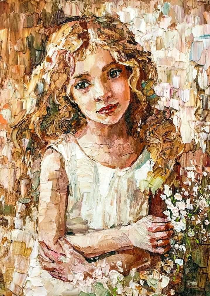 Beautiful curly girl