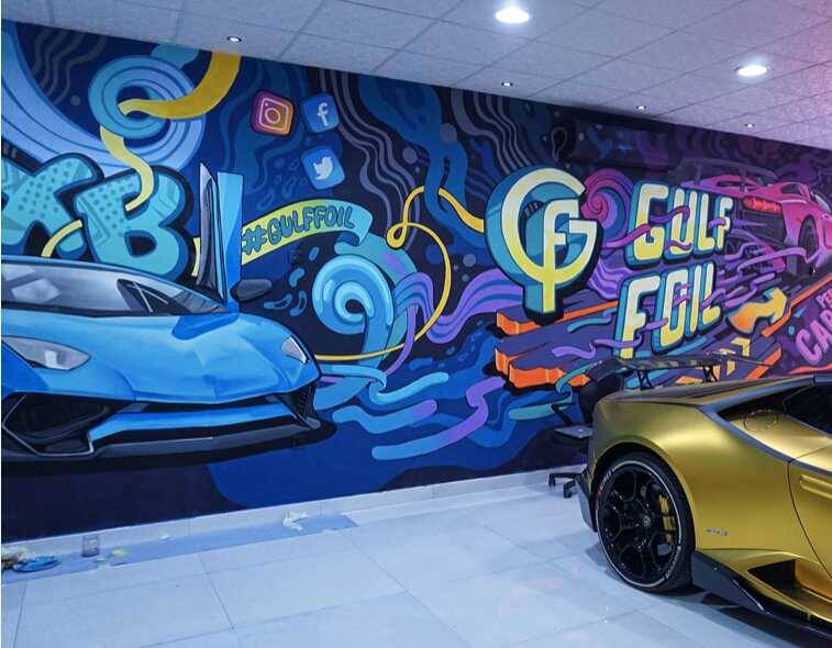 Foiler Car graffiti