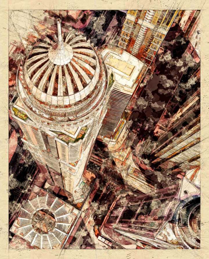 Flying High over Dubai Marina