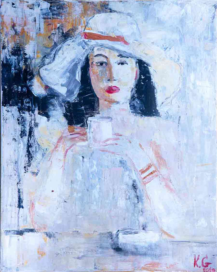 Abstract Portrait by Latvia Artist Karina Garbuzova