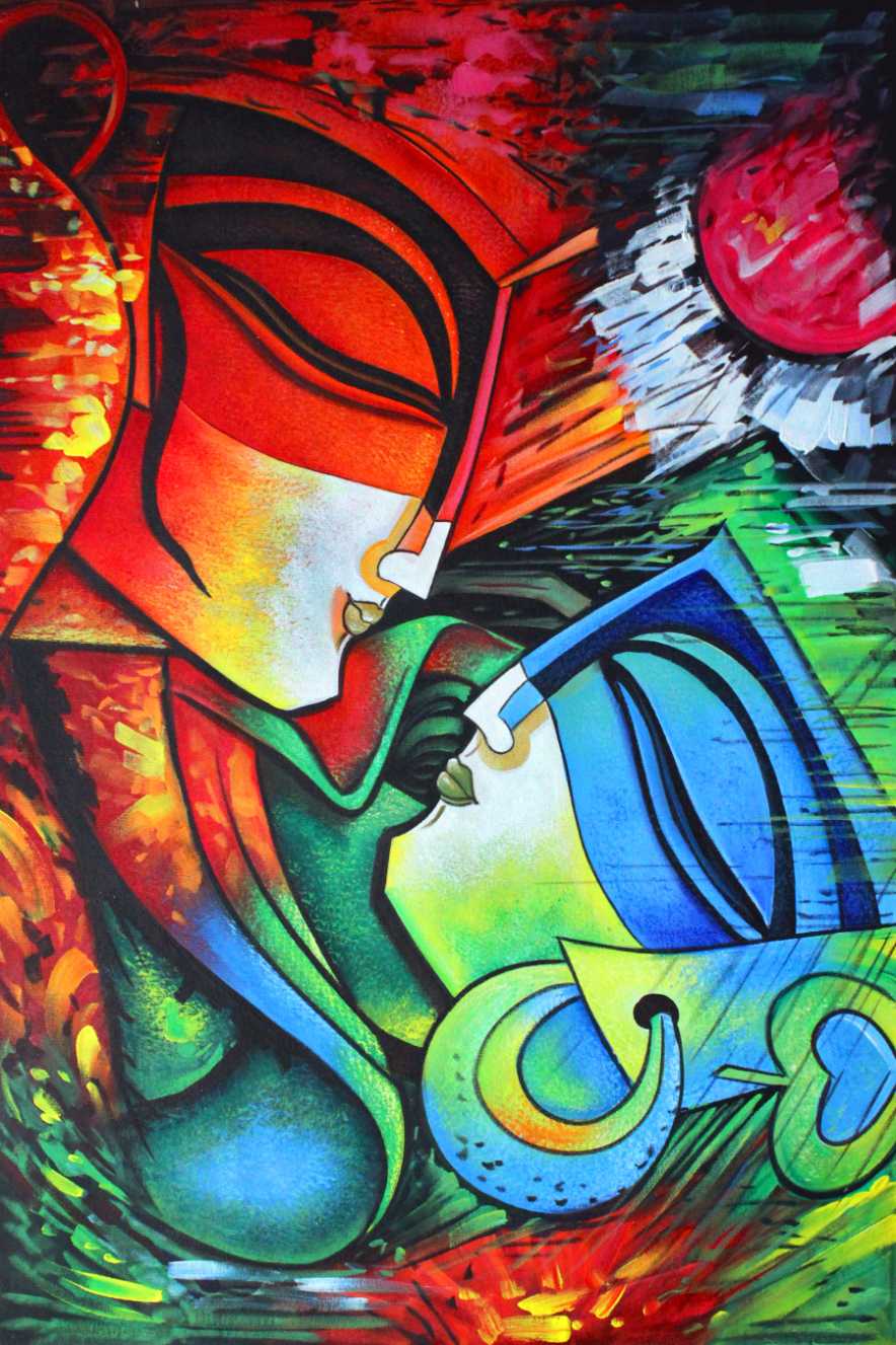 Lord Radha Krishna vibrant