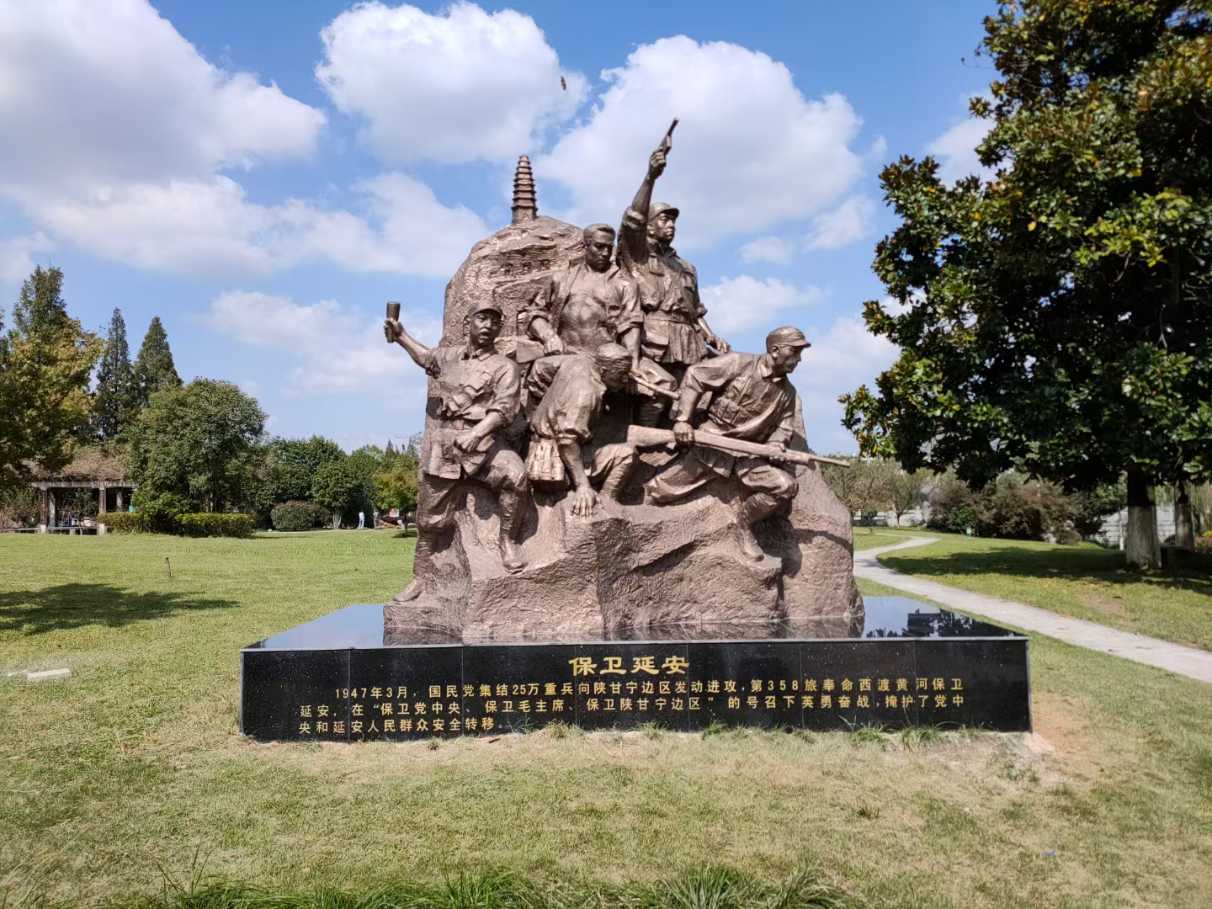 Soldier Sitting on Rock