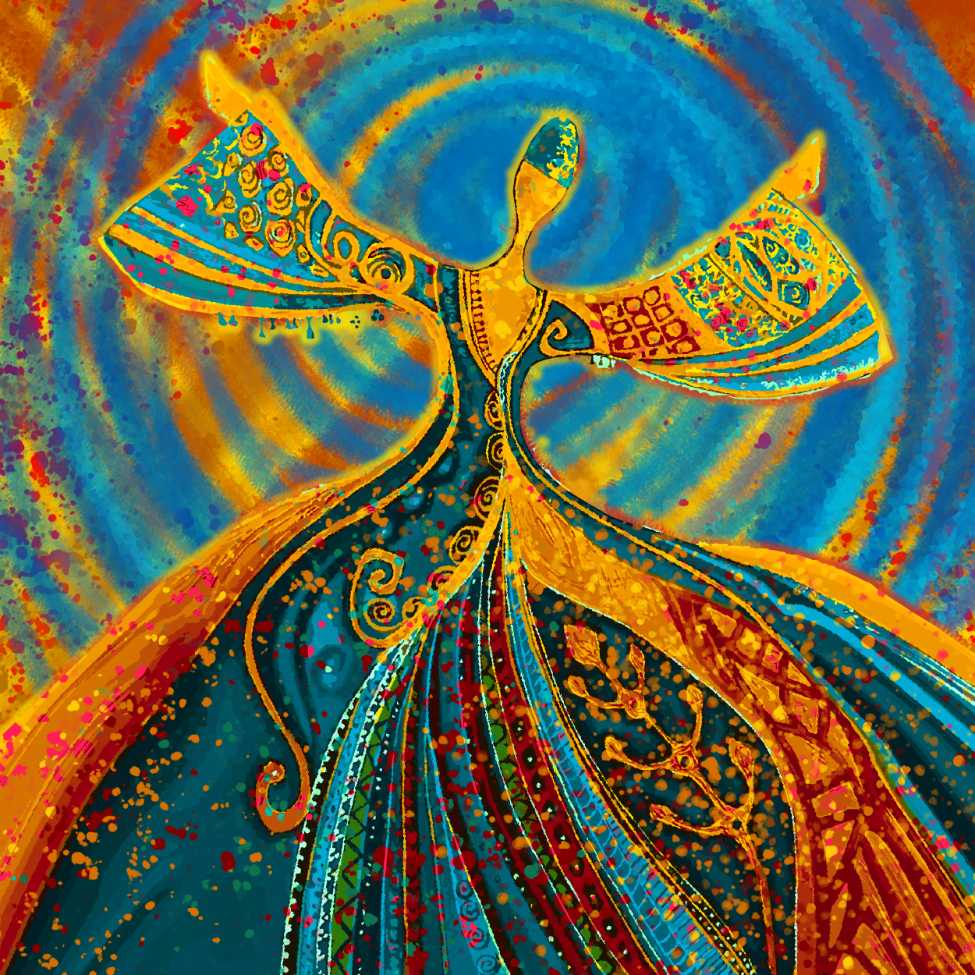 Traditional Colourful Sufi