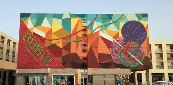 Dubai Outdoor - graffiti wall art