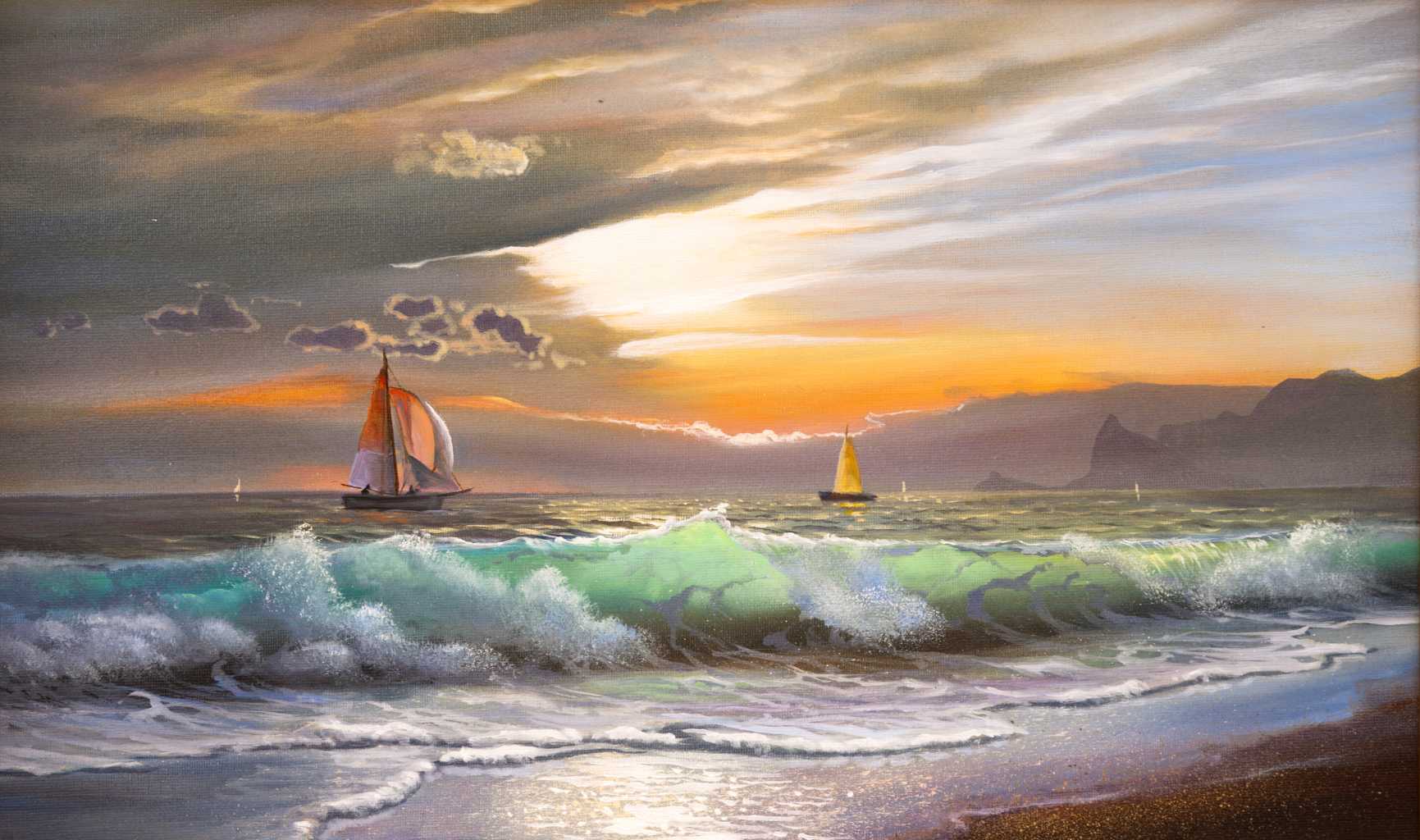 Evening on the shore