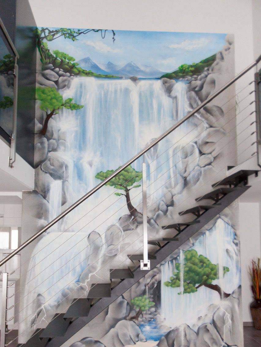 Surreal waterfall