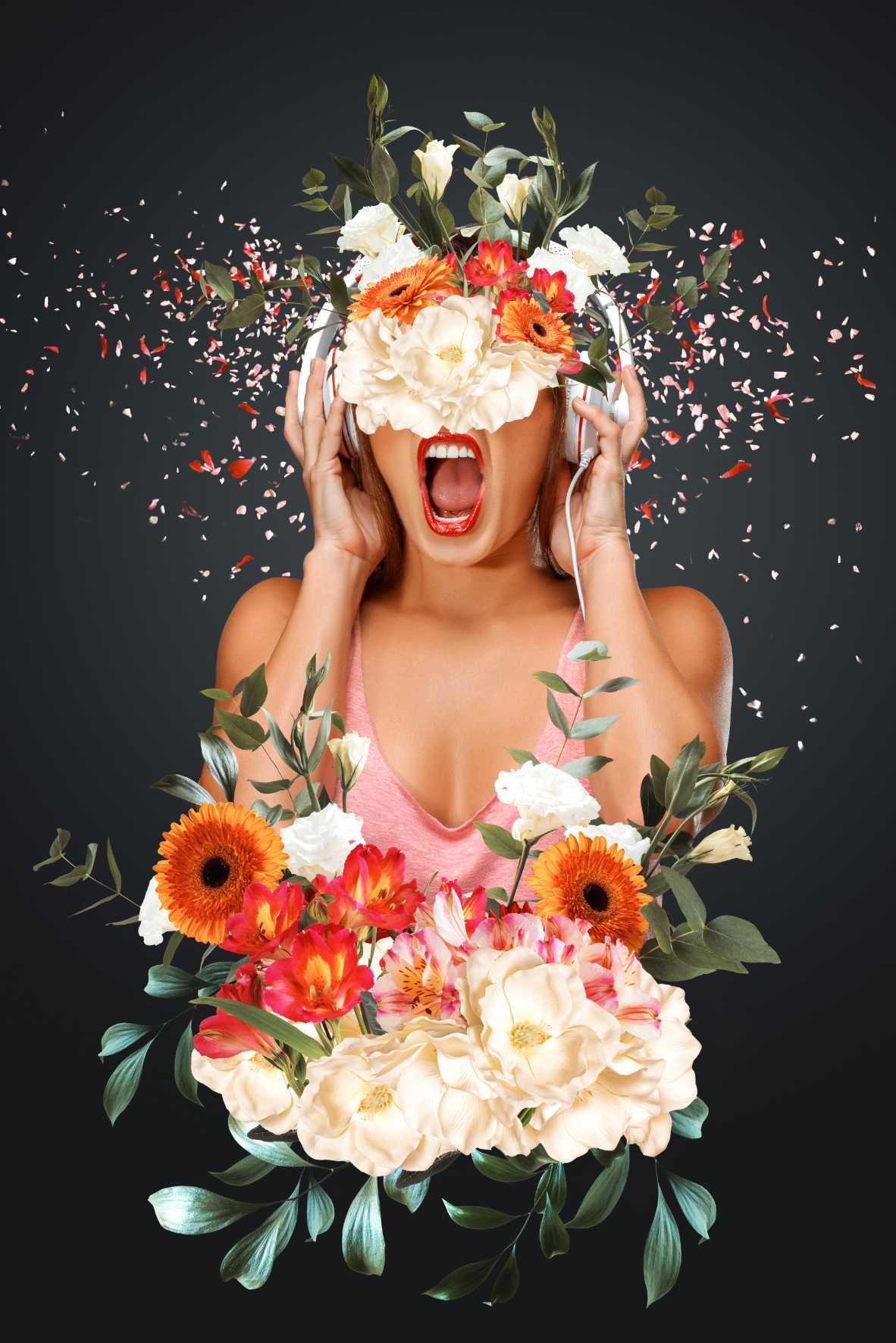Girl With Flowers