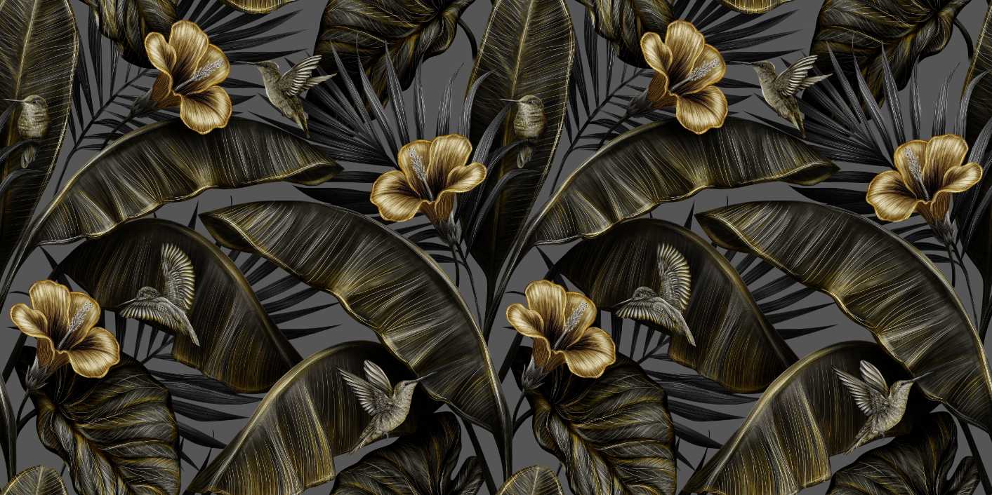Golden Hibiscus Flowers