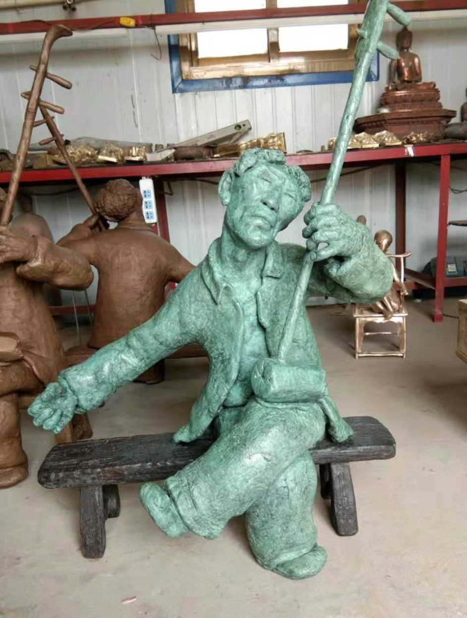 Man Posing with Musical Instrument